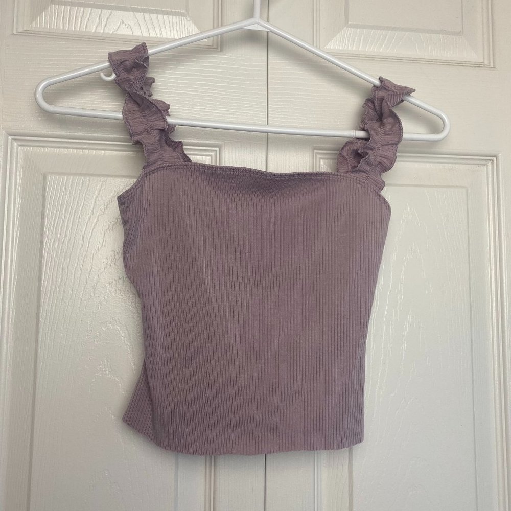 Aritzia Sunday Best Firecracker Tank Crop Top Light Purple Size XXS - Picture 1 of 6